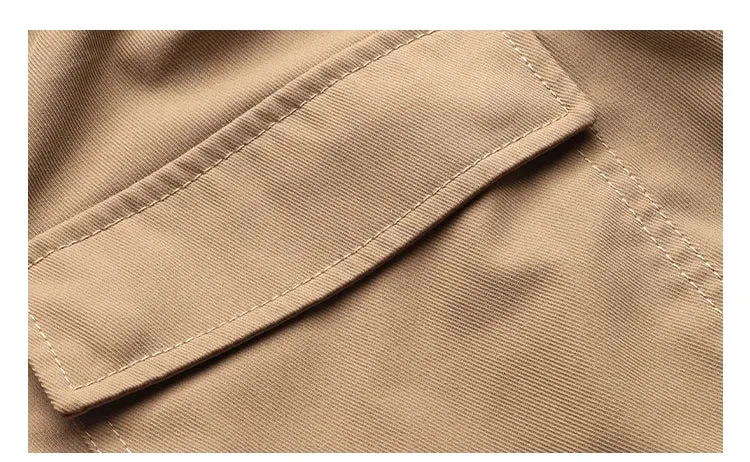 Straight Leg Twill Cargo Pants