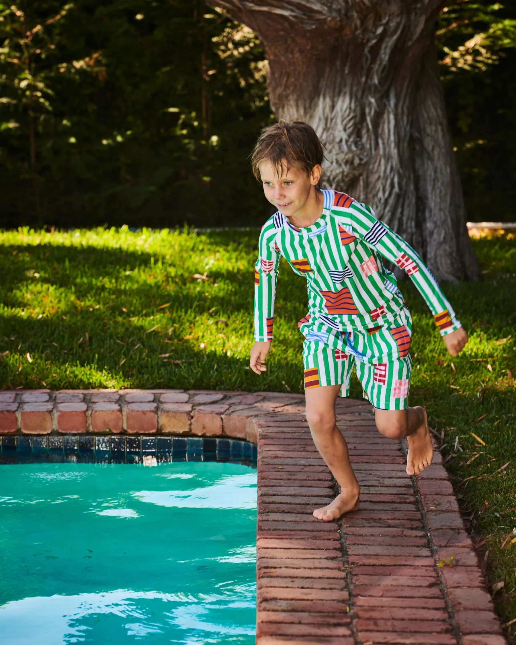 Stripe On Stripe Rash Vest