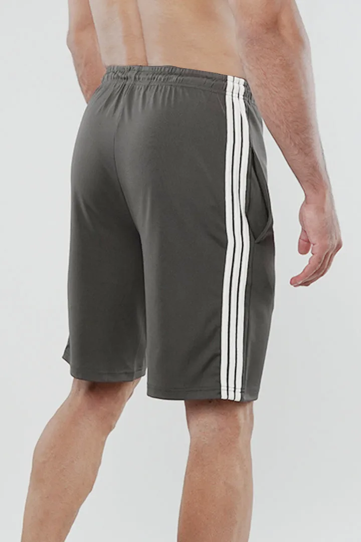 Striped Shorts - Grey