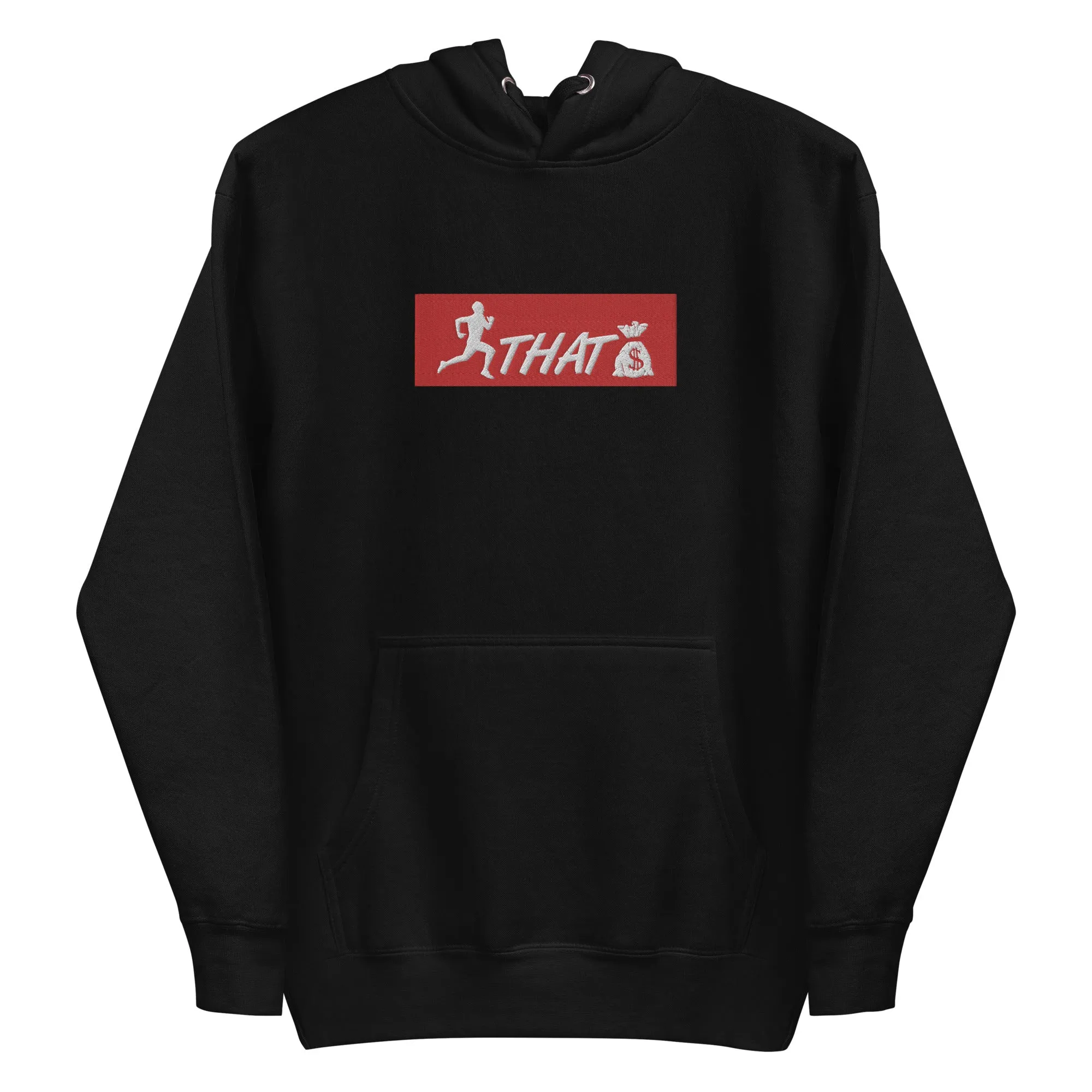 Sup.CTB Black (Red/White logo) [Embroidered] Unisex Hoodie