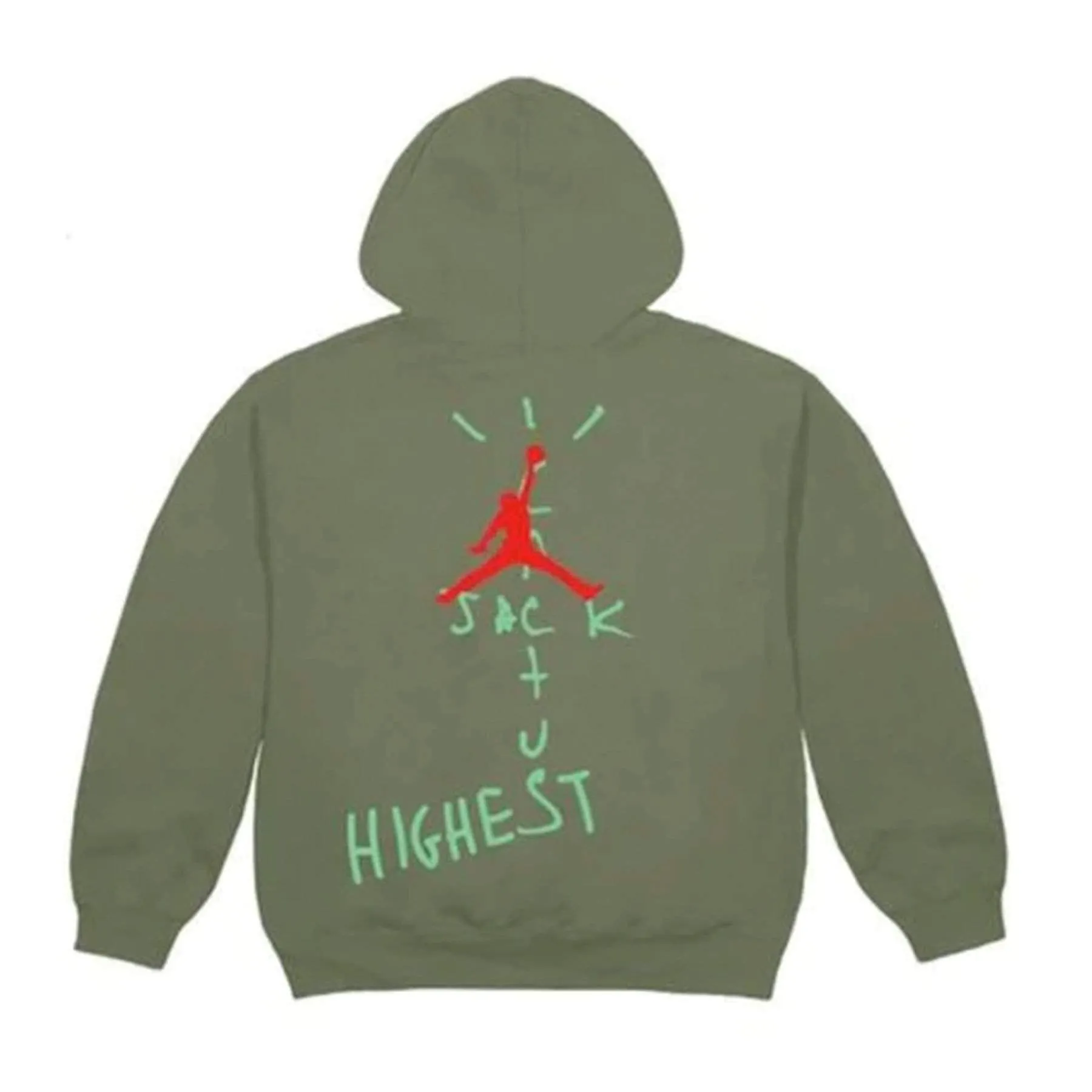 Travis Scott Jordan Cactus Jack Highest Hoodie Olive