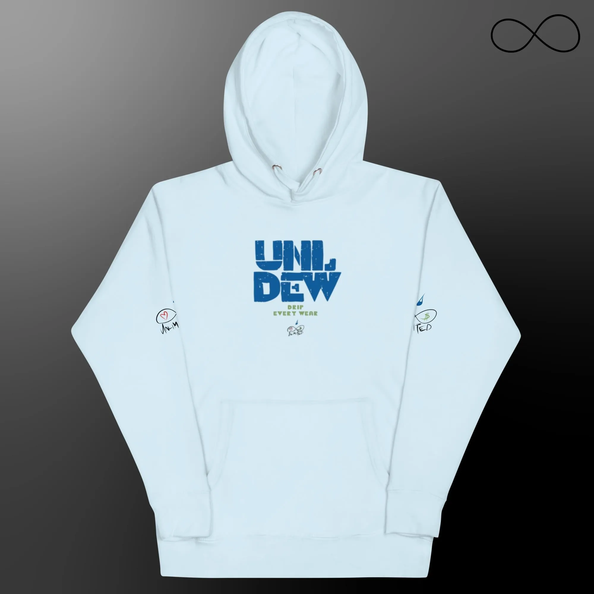 Unl Dew Blue Unisex Hoodie