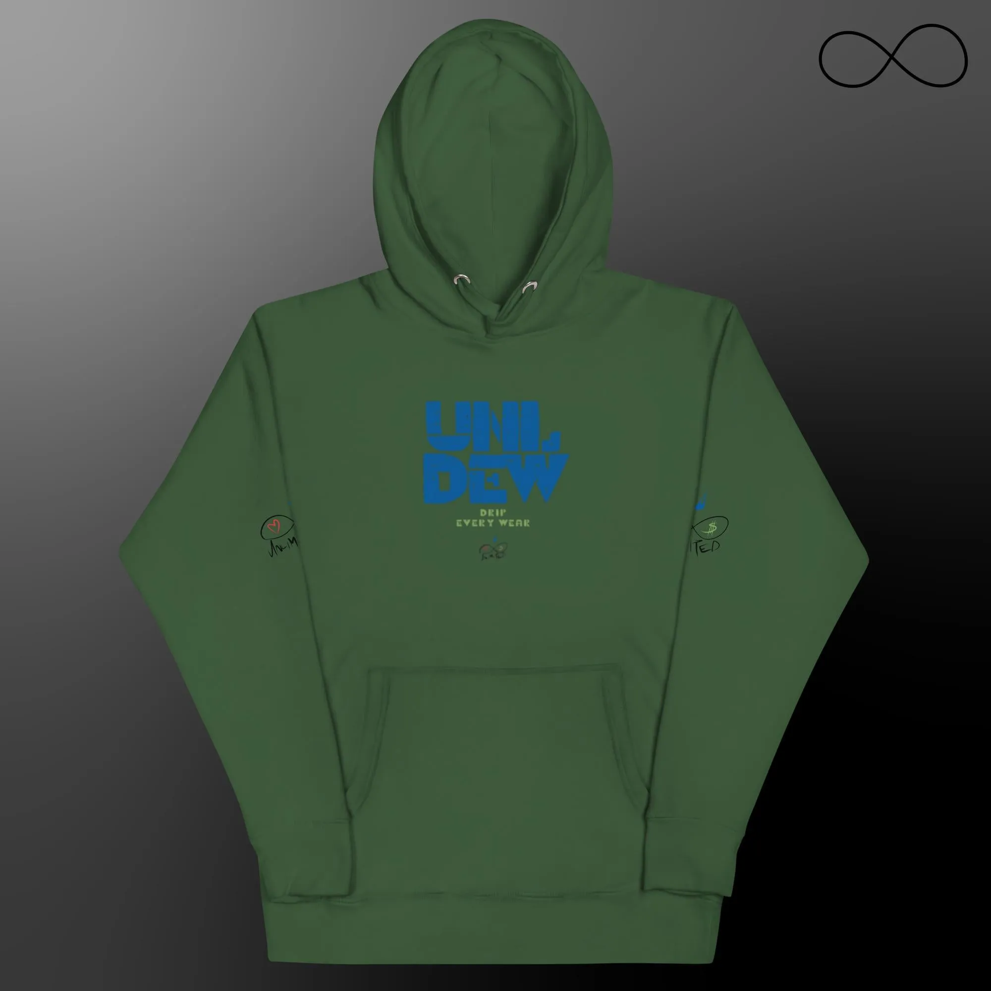 Unl Dew Blue Unisex Hoodie