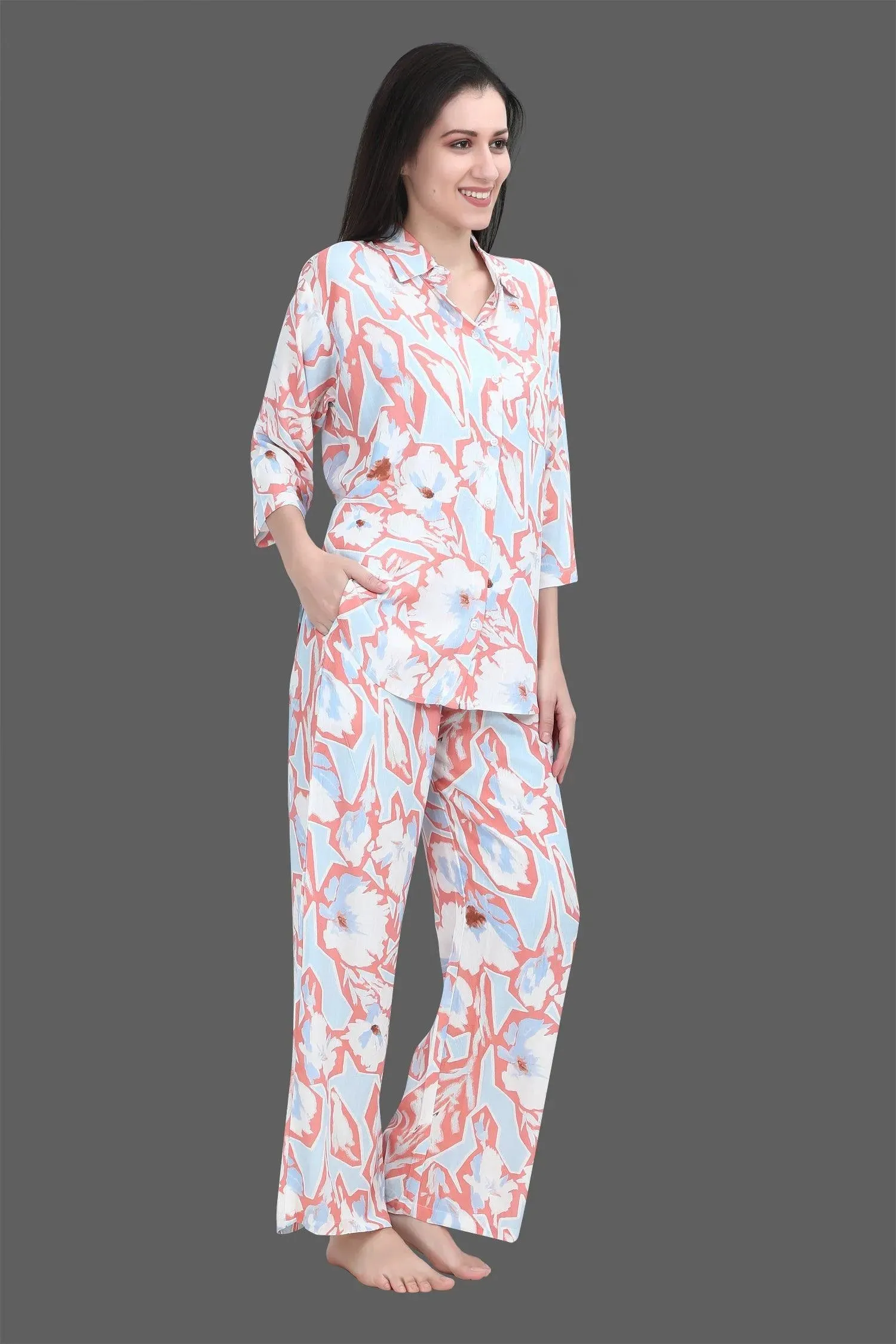 Velure Fusion Abstract Palazzo Co-ord Set