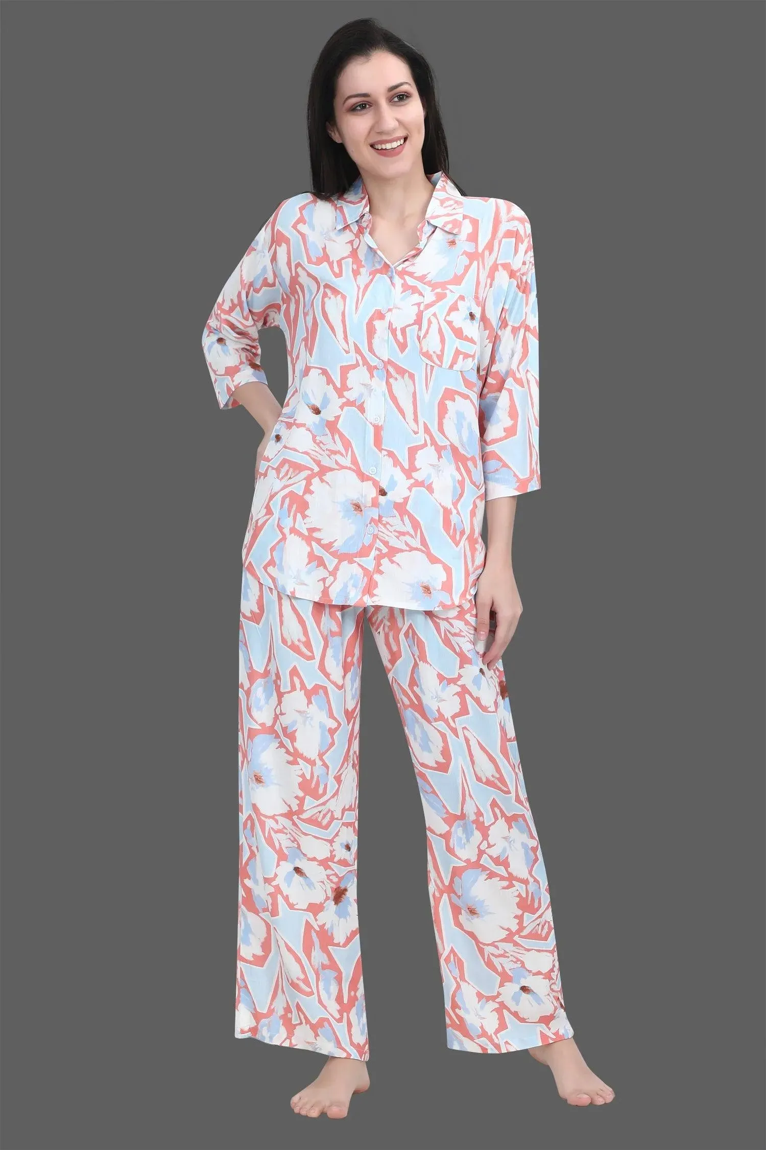 Velure Fusion Abstract Palazzo Co-ord Set