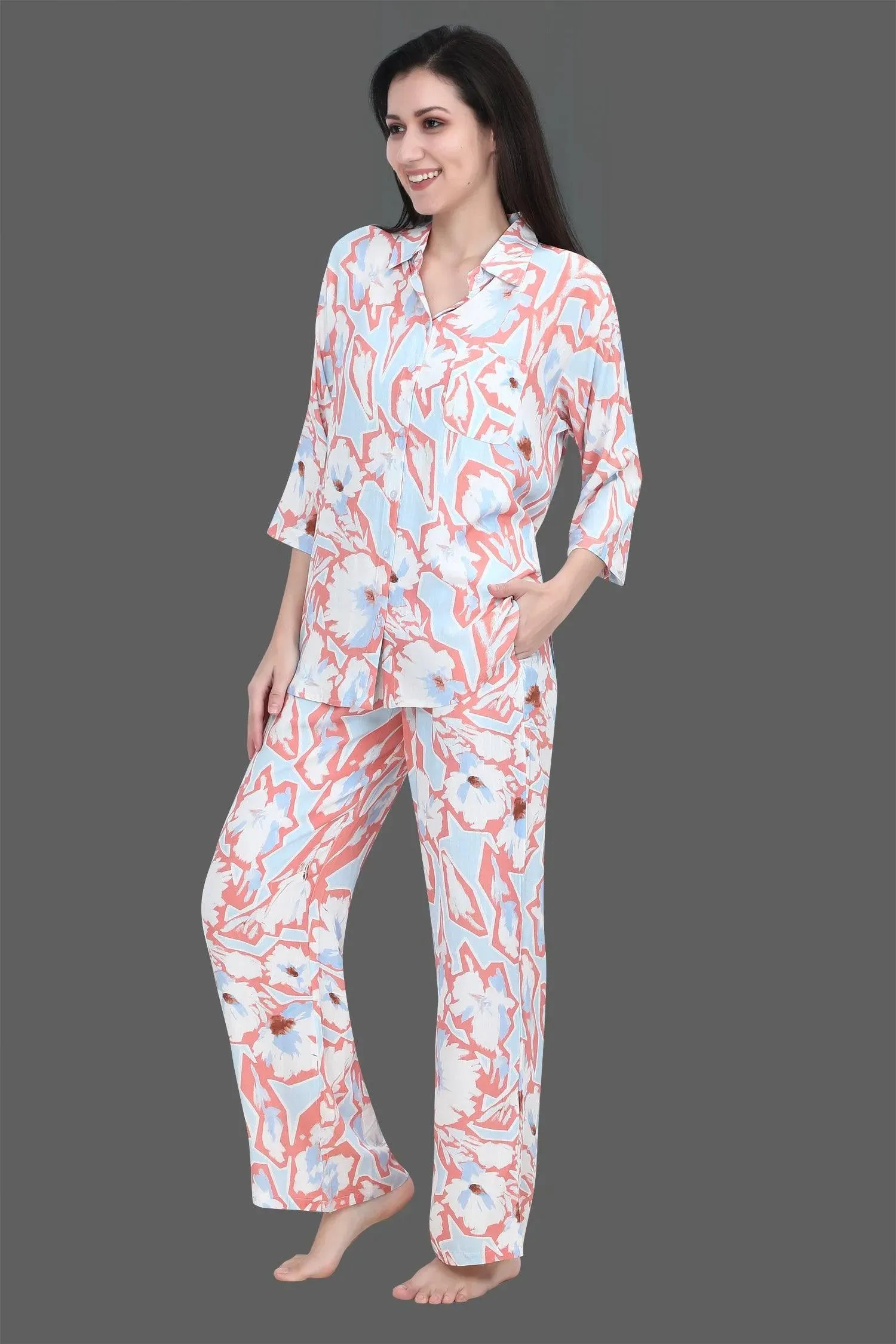 Velure Fusion Abstract Palazzo Co-ord Set