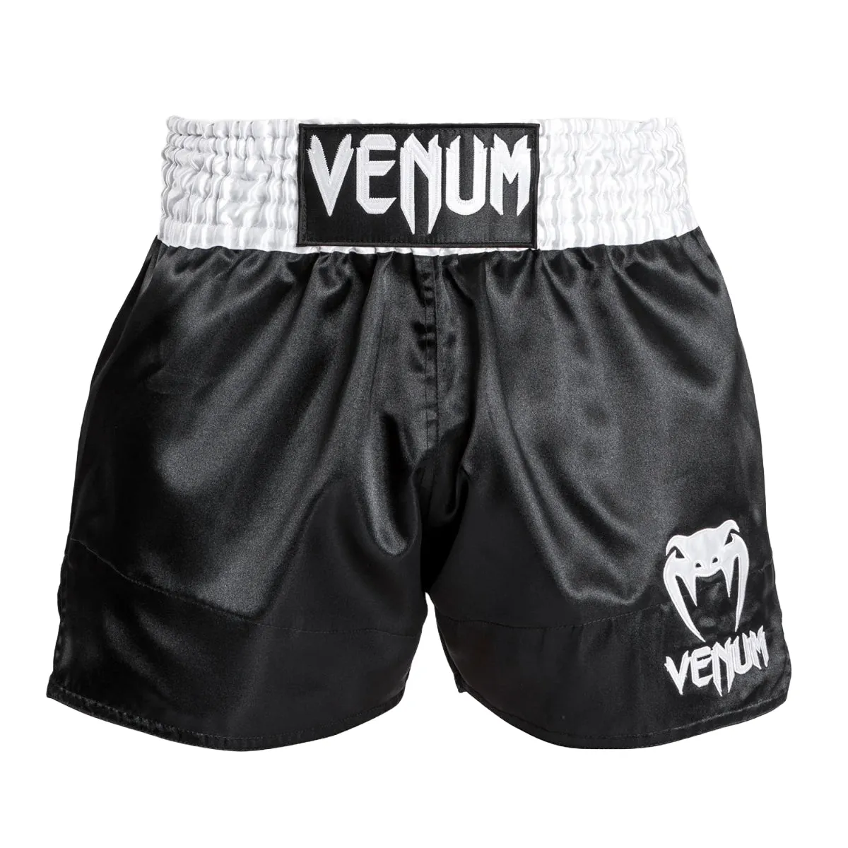 Venum Classic Muay Thai Shorts Black/White/White