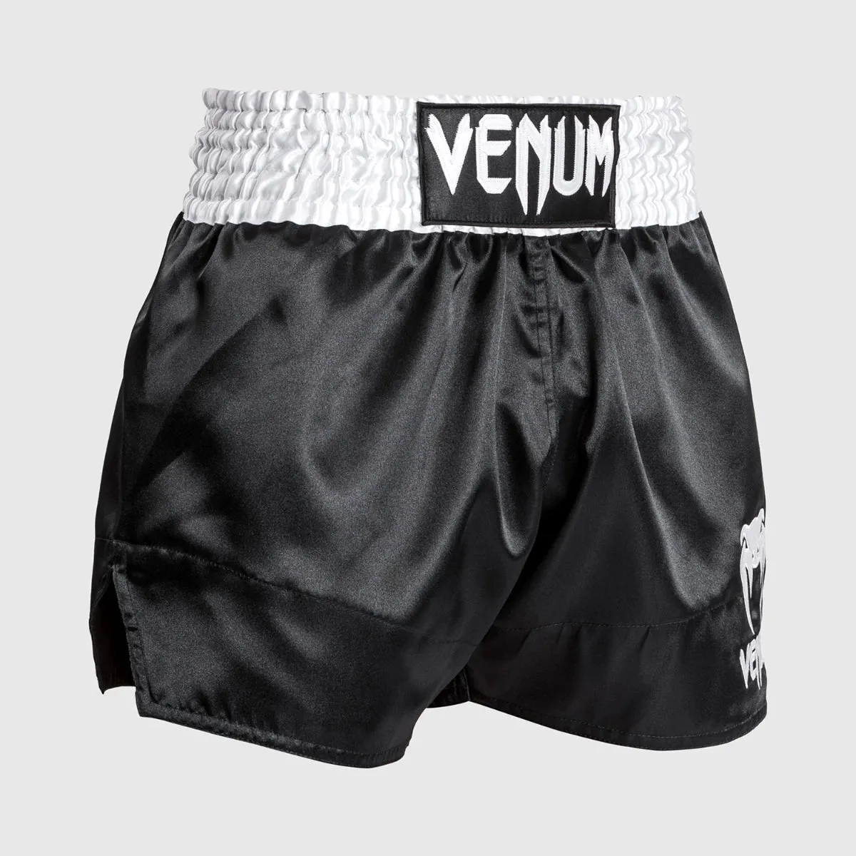 Venum Classic Muay Thai Shorts Black/White/White