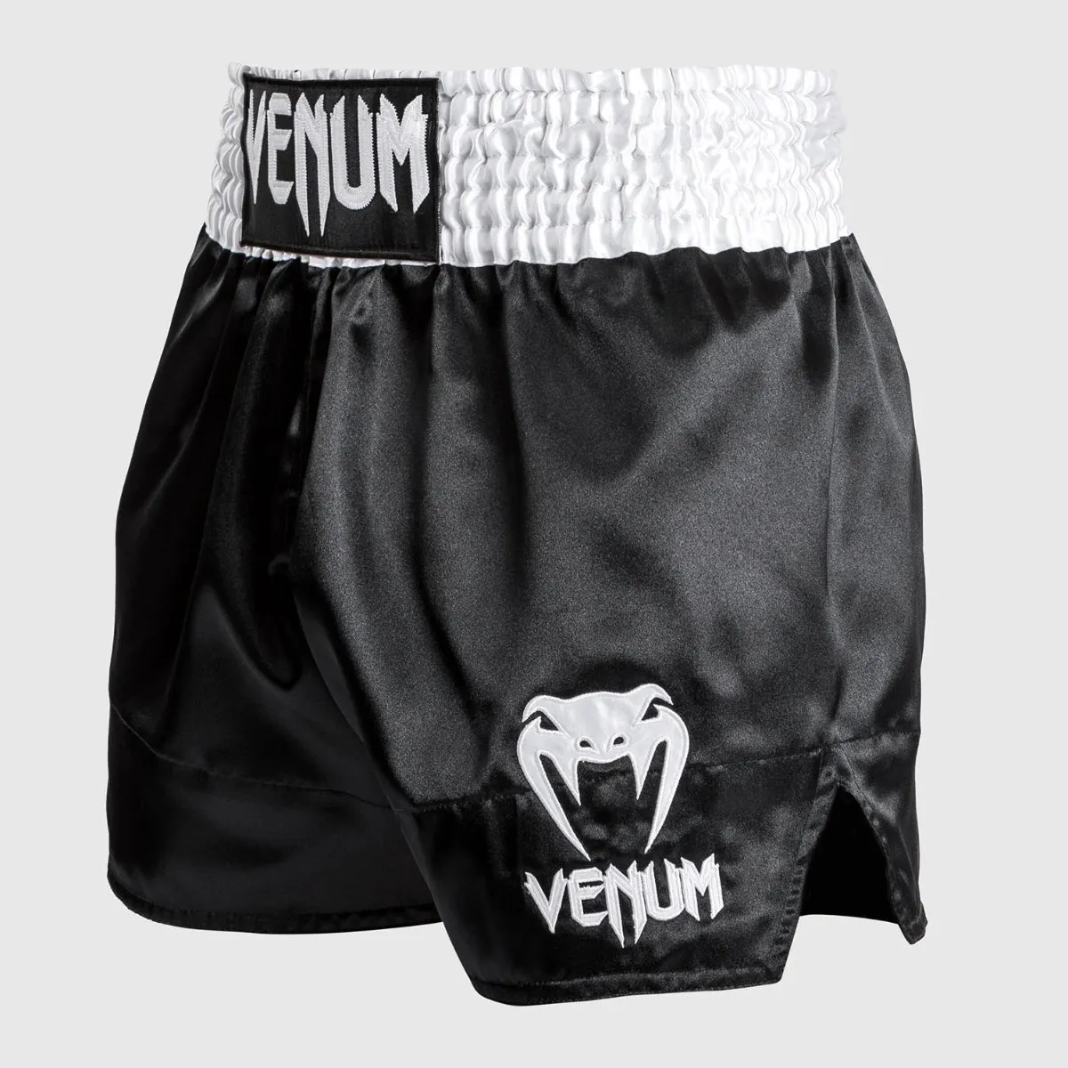 Venum Classic Muay Thai Shorts Black/White/White