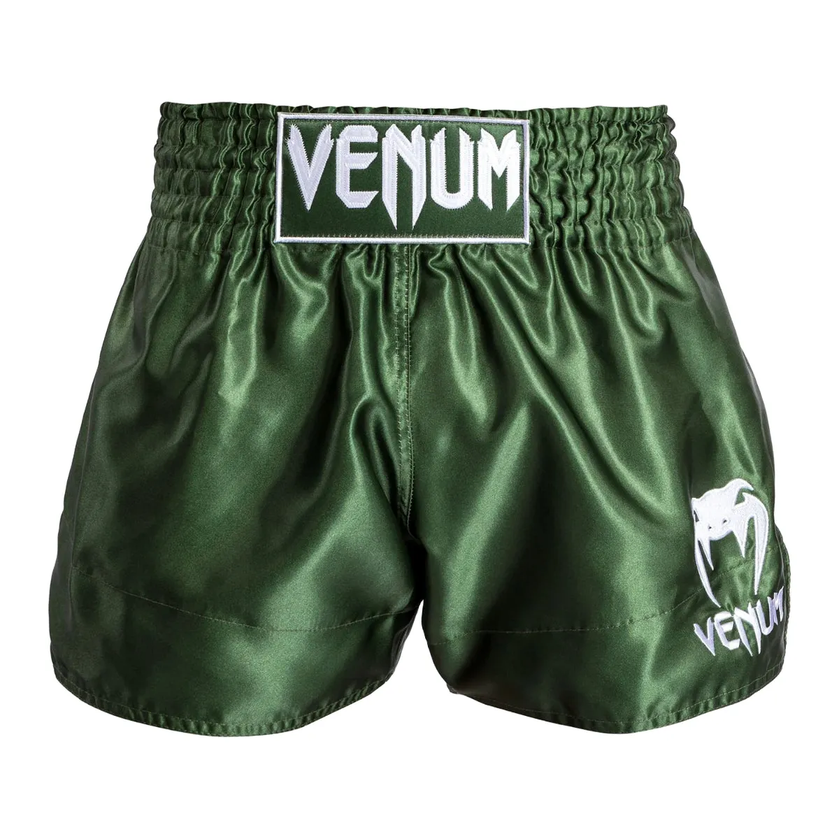 Venum Classic Muay Thai Shorts Khaki/White