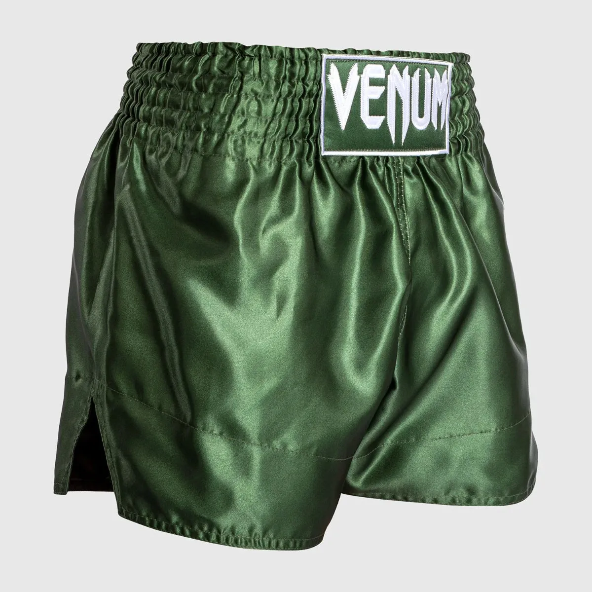 Venum Classic Muay Thai Shorts Khaki/White