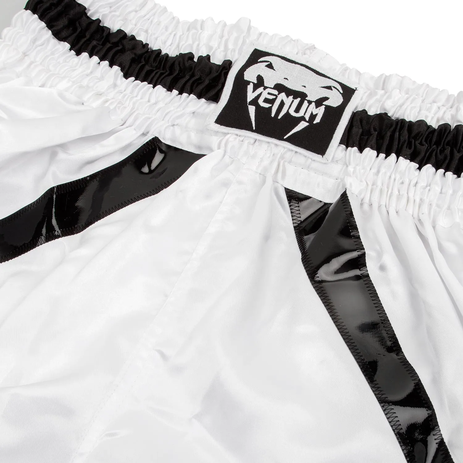 Venum Elite Boxing Shorts - White/Black