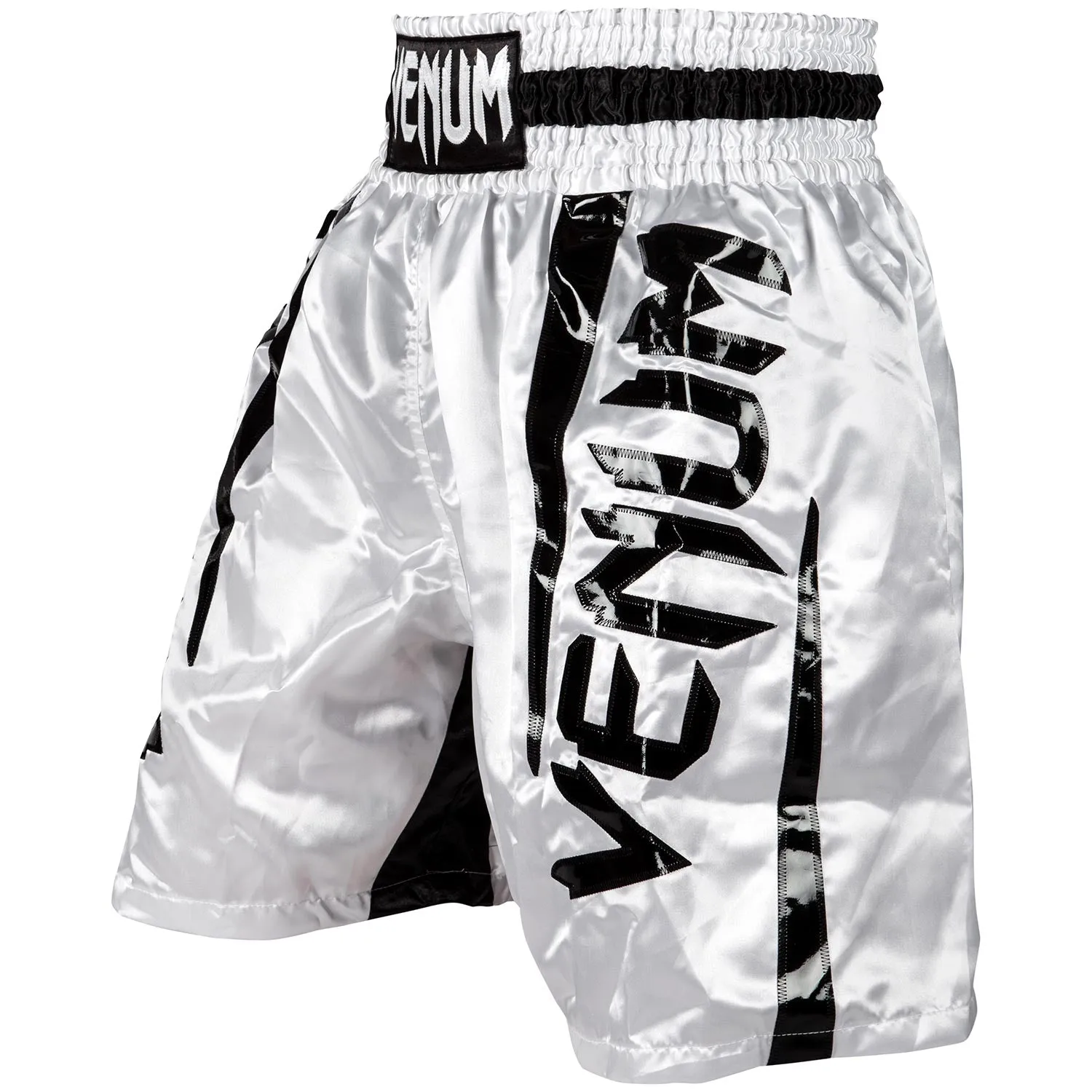 Venum Elite Boxing Shorts - White/Black