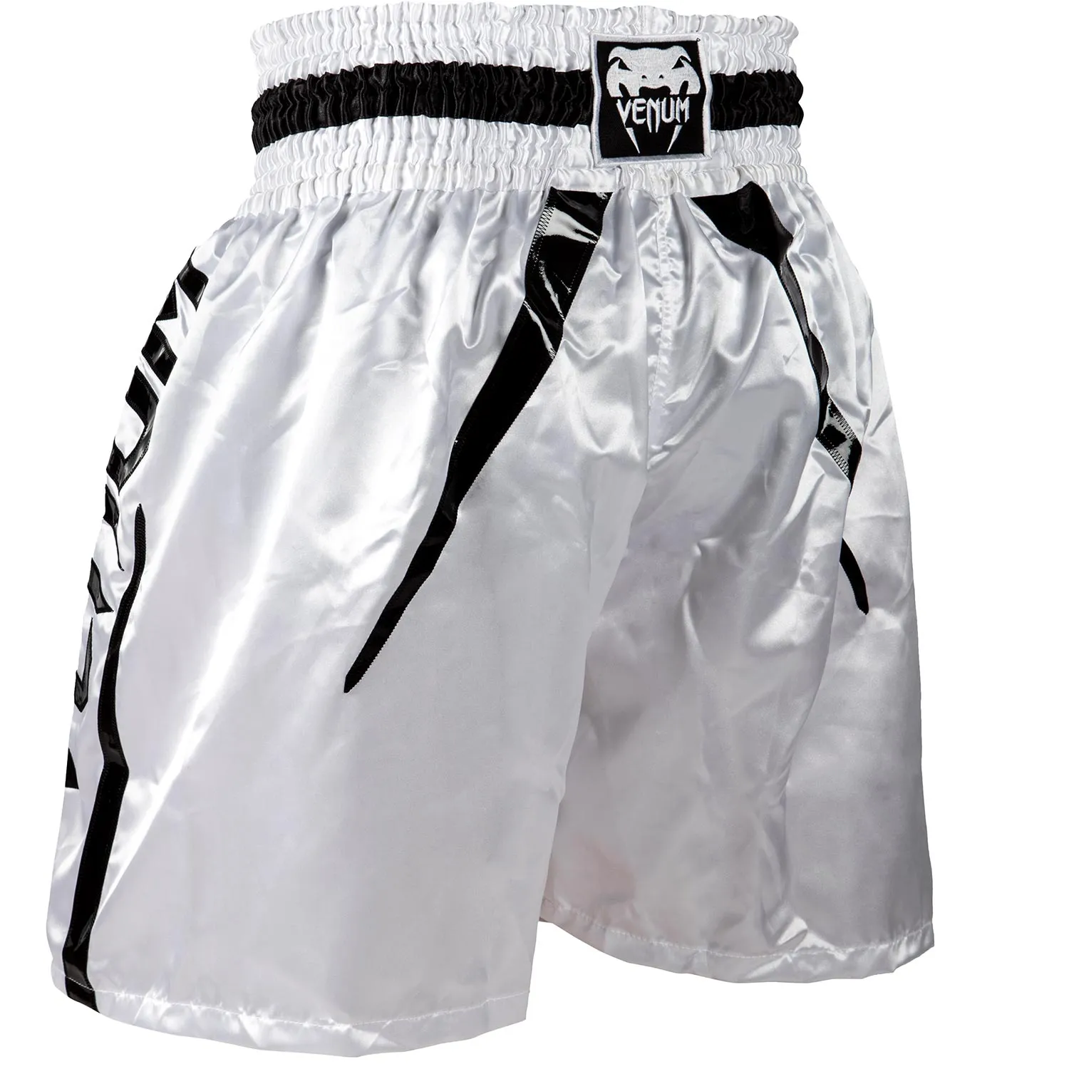 Venum Elite Boxing Shorts - White/Black