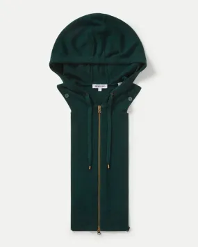 Veronica Beard Cashmere Hoodie Dickey in Pine