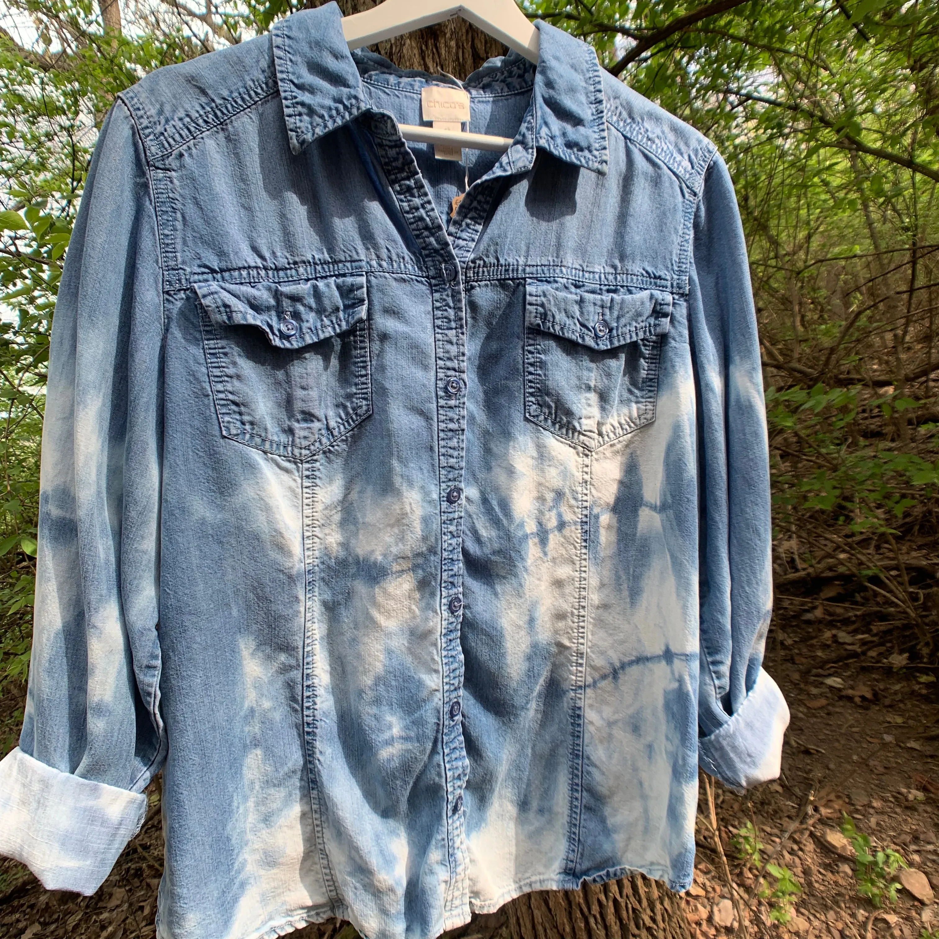 Vintage Distressed Denim Shirt