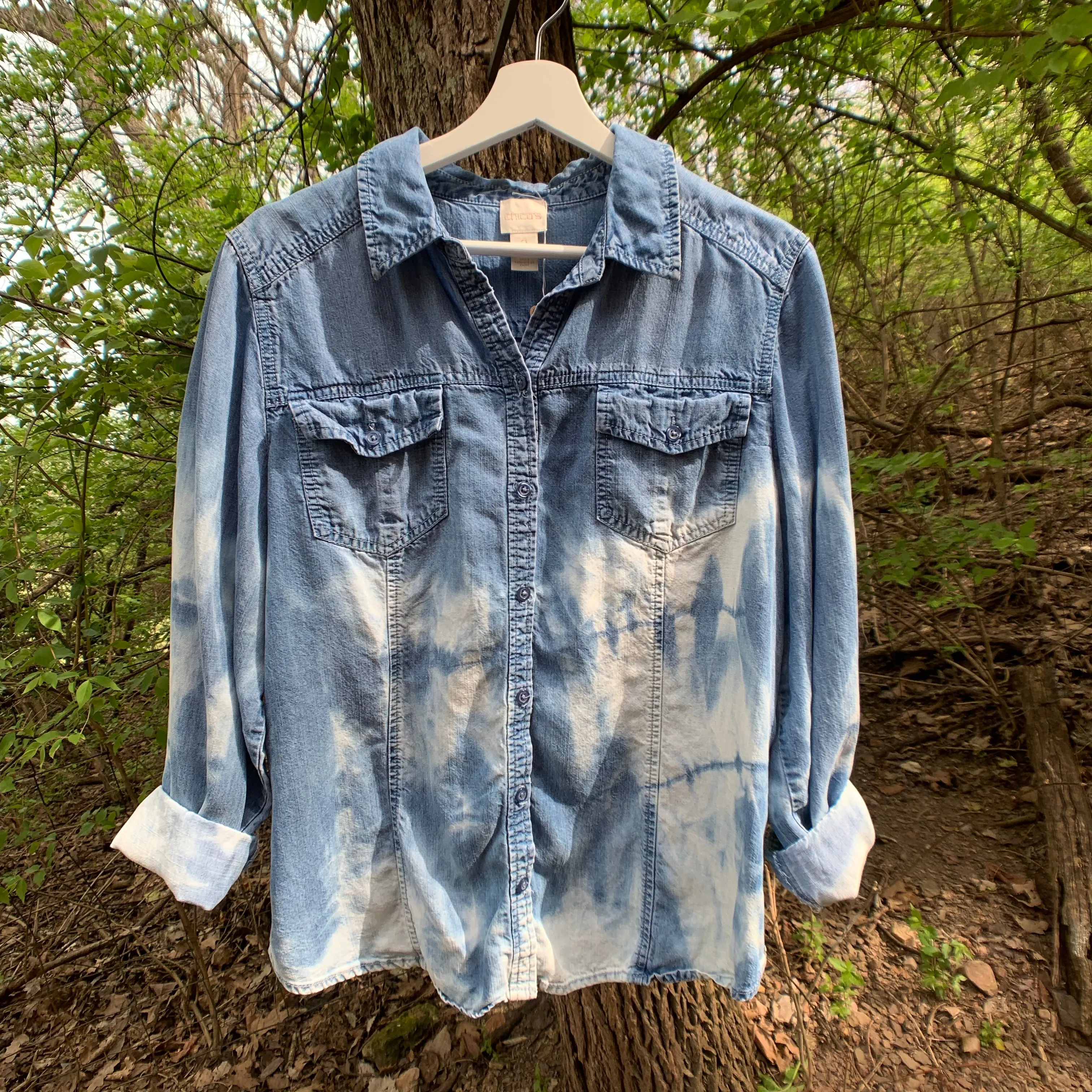 Vintage Distressed Denim Shirt