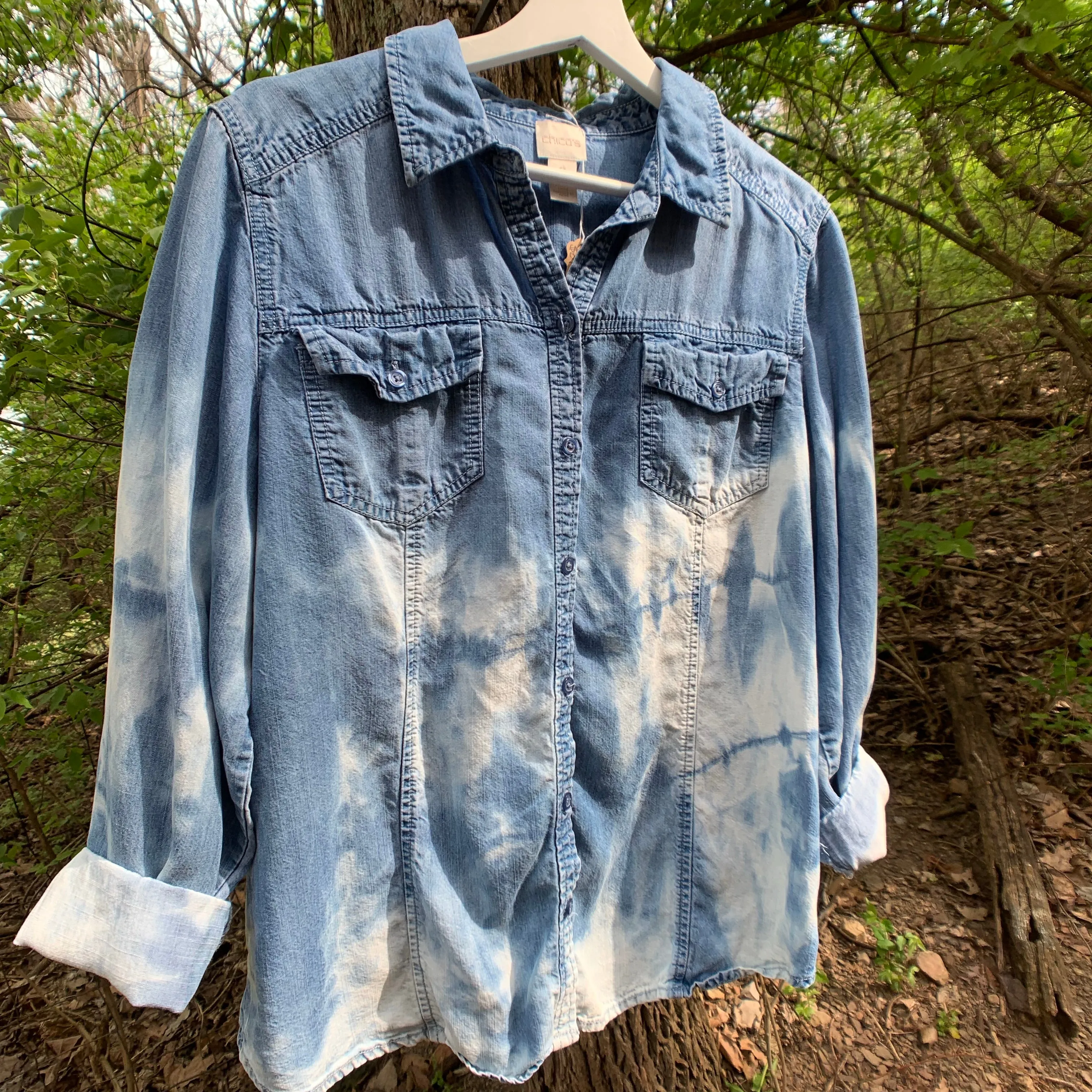 Vintage Distressed Denim Shirt