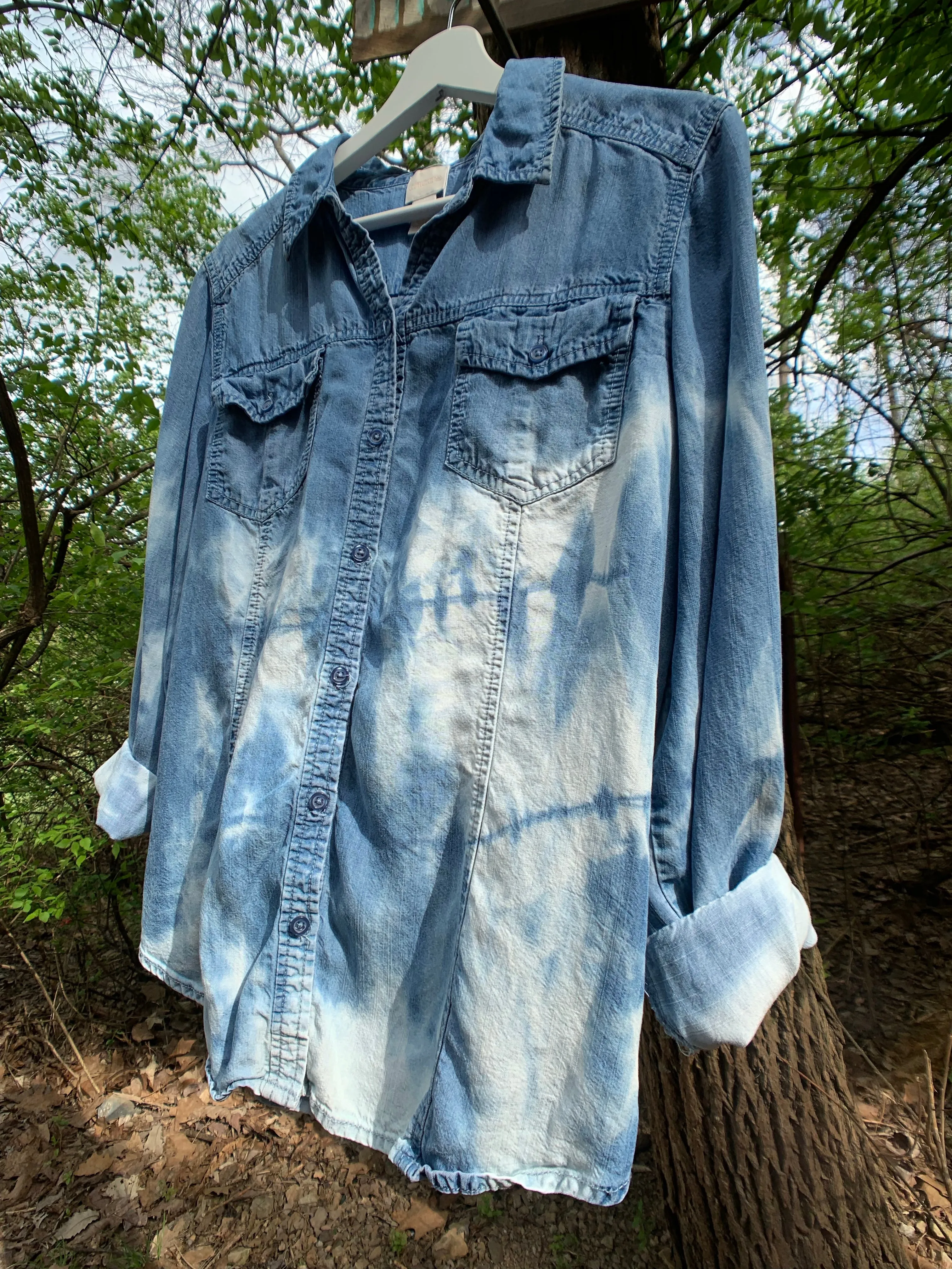 Vintage Distressed Denim Shirt