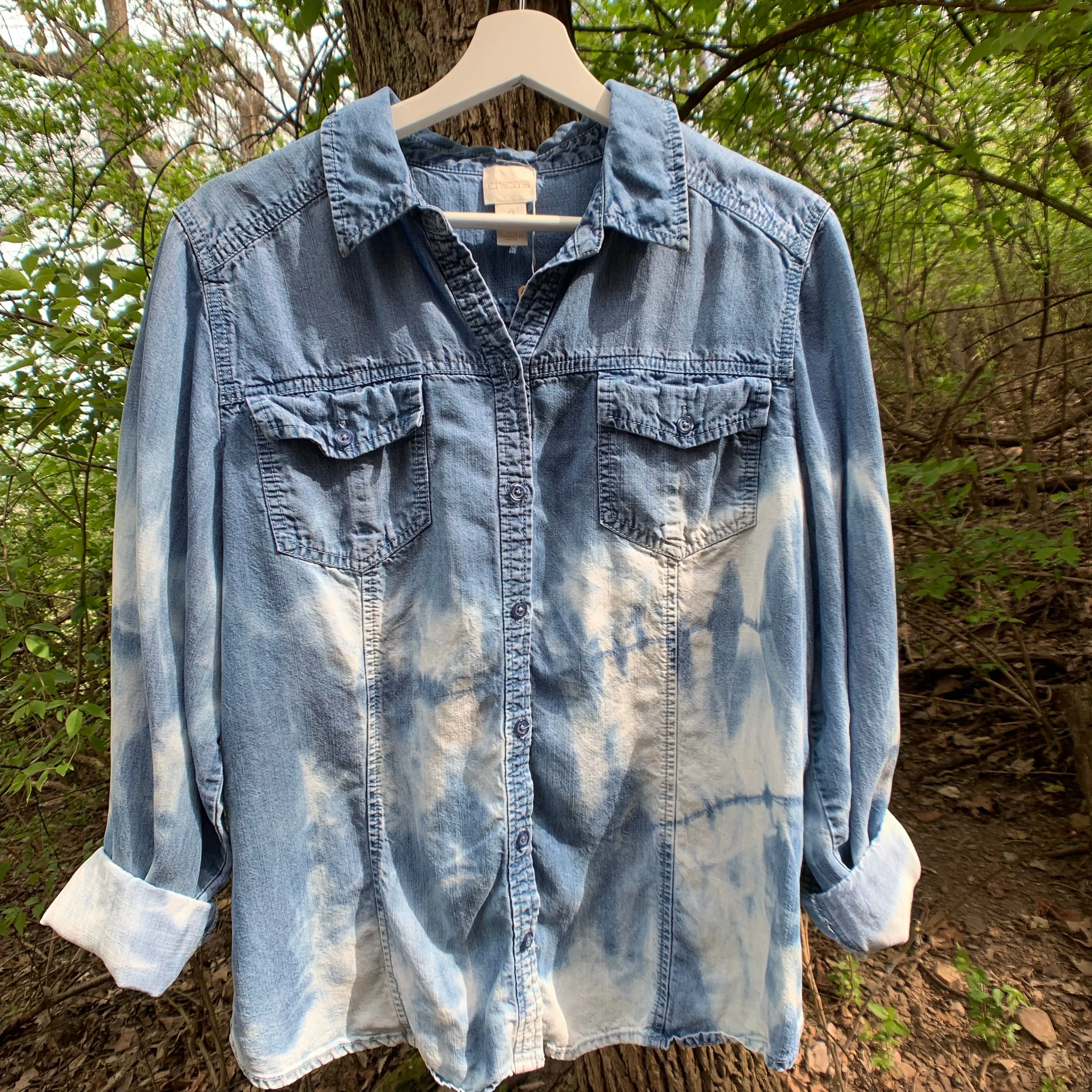 Vintage Distressed Denim Shirt