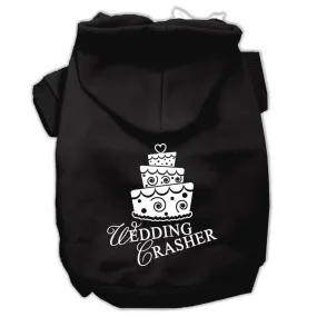 Wedding Crasher Screen Print Pet Hoodies Black Size XXXL (20)