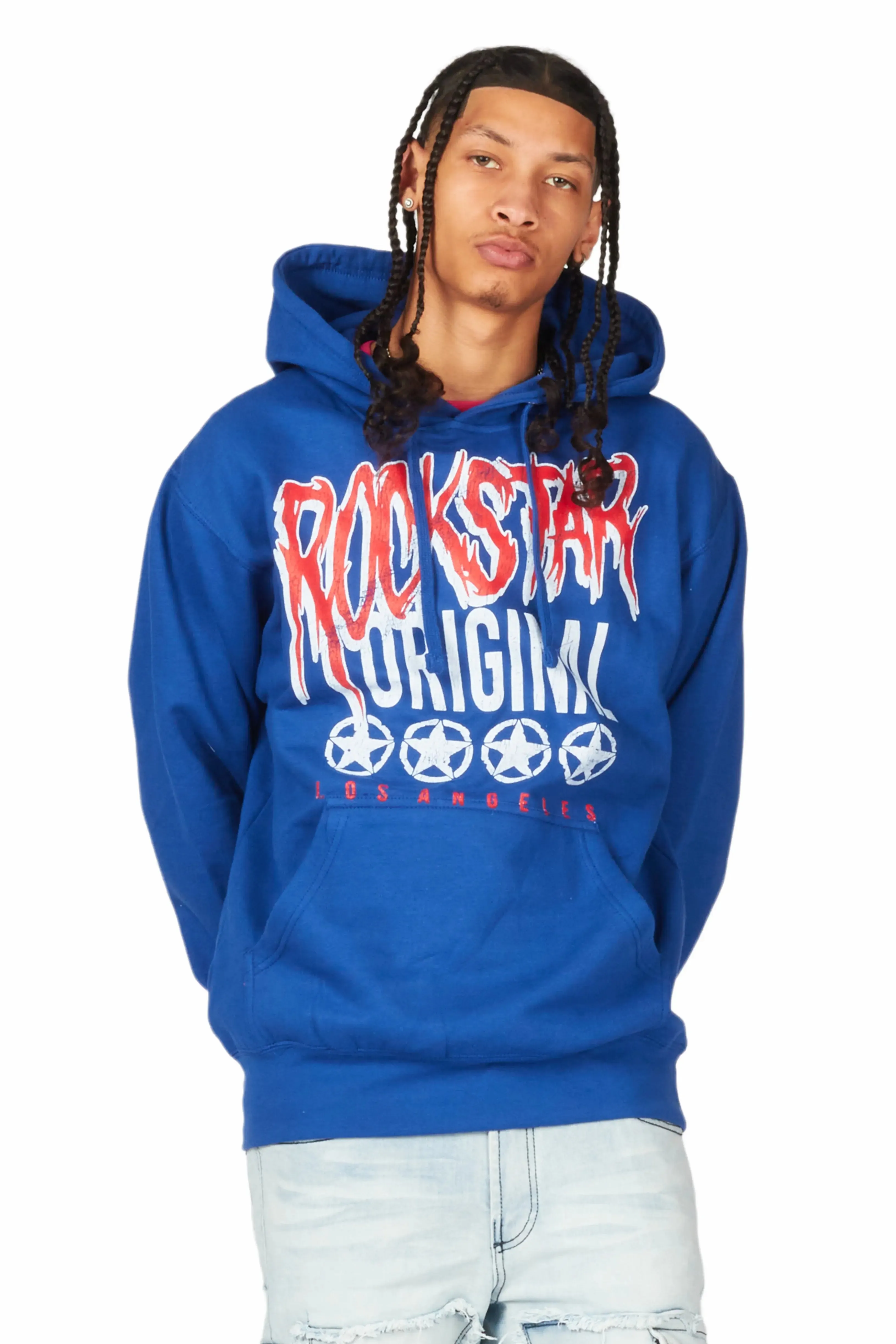 Wizzurd Royal/White Graphic Hoodie